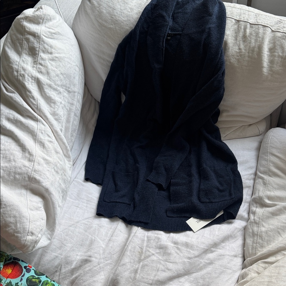 Theory Women’s Cashmere Navy Cardigan Sweater